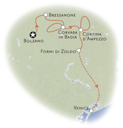 Dolomites Italy Biking Map Thumb